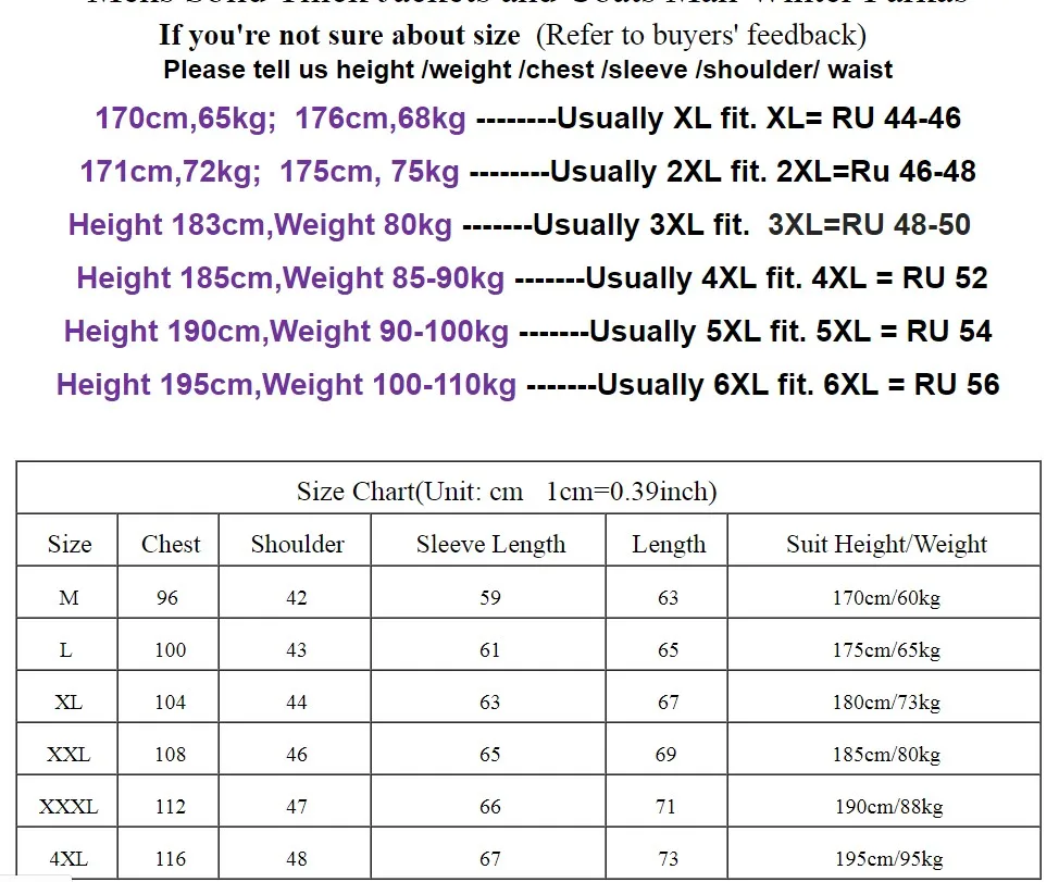 Winter Jacket Men Cotton Padded Thick Jackets Parka Slim Fit Long Sleeve Quilted Outerwear Clothing Warm Coats down jacket,puffer jacket,cotton jacket,parka coat,parkas coat
