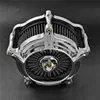 Filtre à air chromé pour moto pour Harley Sportster 883 1200 XL XR Iron Superlow 48 72 Touring Road King Electra Glide Road Glide Street Glide Dyna Fatboy FXDLS FLSTNSE Softail ► Photo 3/6