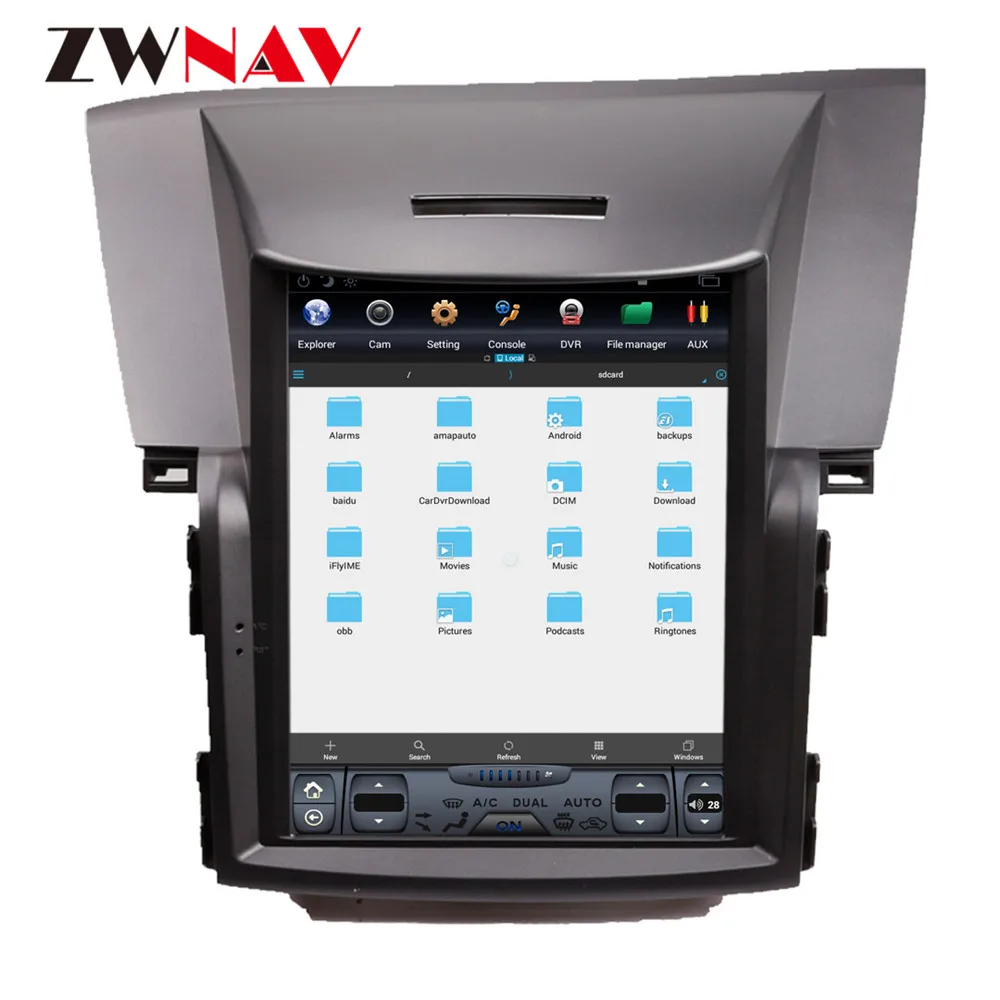 Perfect ZWNVA Tesla IPS Screen Android 7.1 Car No DVD Player Radio GPS Navigation For Honda CRV 2012 2013 2014 2015 2016 2017 Headunit 5