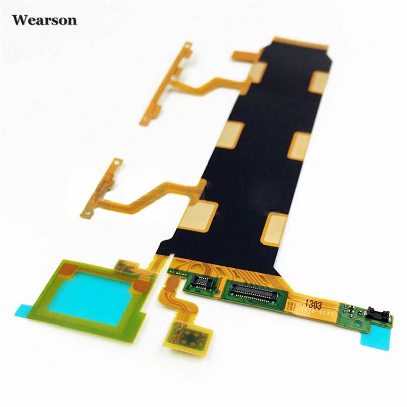 For Sony Xperia ZU Z Ultra 4G Type C6833 C6843 C6806 Power Button Volume Key Flex Cable With Microphone Tested (2)