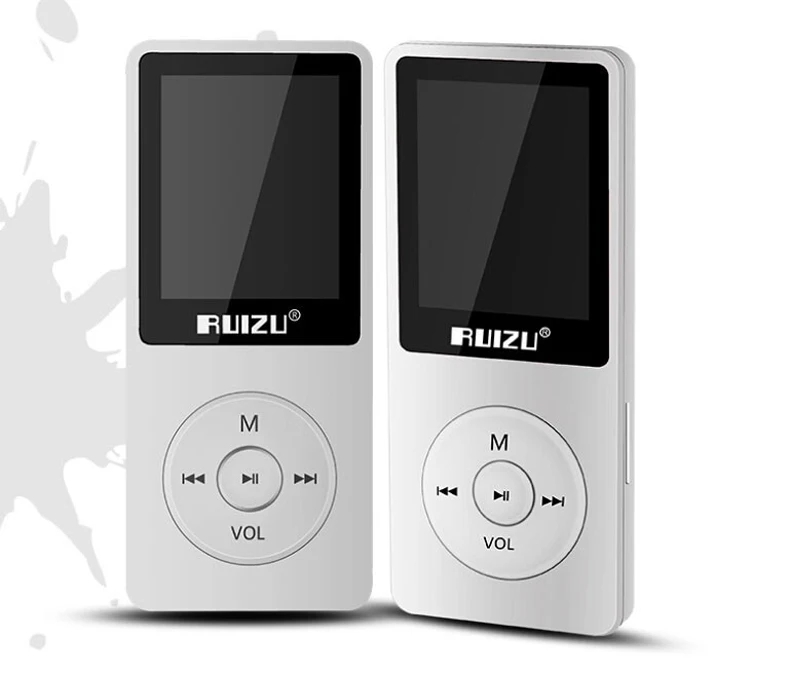 MP3 музыкальный плеер RUIZU X02 4 Гб портативный MP3 может воспроизводить 80 часов с fm-радио, электронной книгой, часами, диктофоном Бесплатные оригинальные наушники