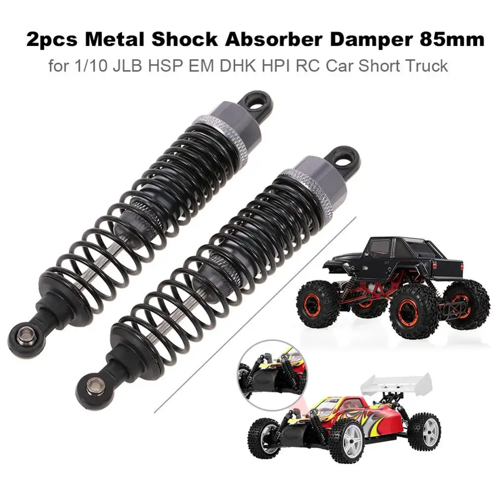 

2Pcs 85mm Metal Shock Absorber Damper for 1/10 JLB HSP EM RC Car Short Truck