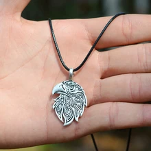 Викинг-Волк Орел норвежский викинг ожерелье для мужчин Norse Talisman оригинальные дикие мужчины мощность ювелирные изделия амулет