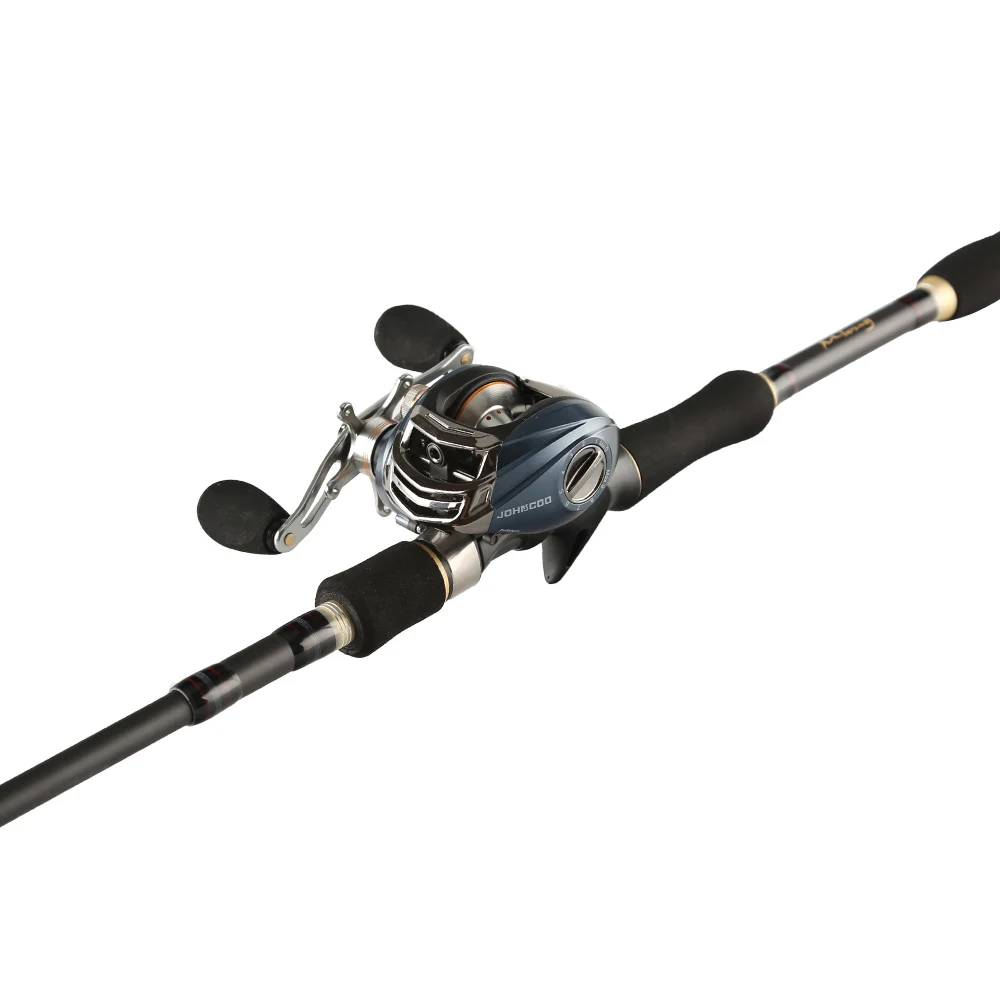 

JOHNCOO Casting Telescopic Fishing Rod Set with 9+1BB Reel Sea Fishing Rods 1.8m/2.1m/2.4m/2.7m Travel rod Combo