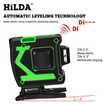 

Laser level 360 self-leveling laser Green 12 Lines 3D Rotary laser level tripod Level Laser level at leisure construction tool