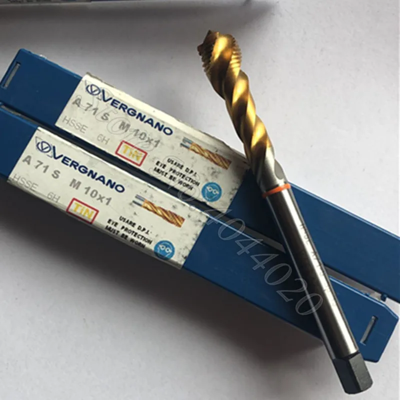 

VERGNANO A71S M10*1 6H HEES machine tap 1PCS Spiral Flute Machine Tap M10X1 NEU