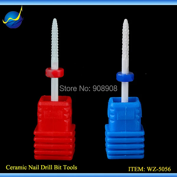 

2pcs White Ceramic 3/32'' Under Nail Cleaner Bit electric drill Zirconia Ceramics nail drill bit Nail Tools Free Shipping