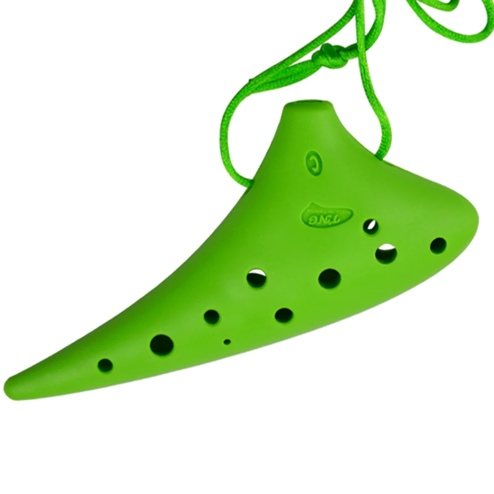 Пластиковые Музыкальные инструменты Ocarina 12 отверстий альт с сопрано Обучающие