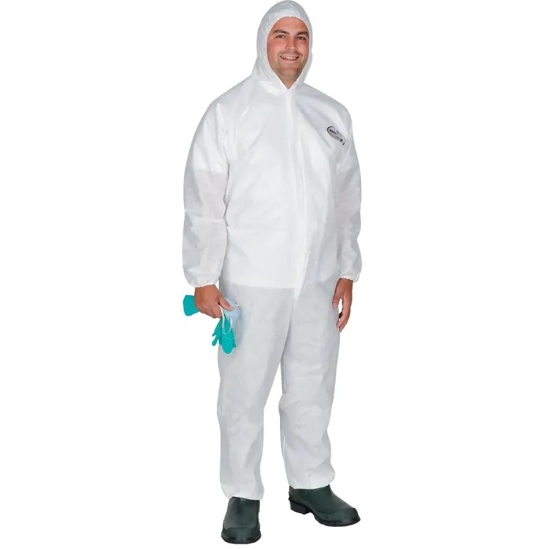 

2 pcs Safety Clothing Work Clothes Chemical Disposable Protective Clothing Suit Coverall Clean Disposable Compact
