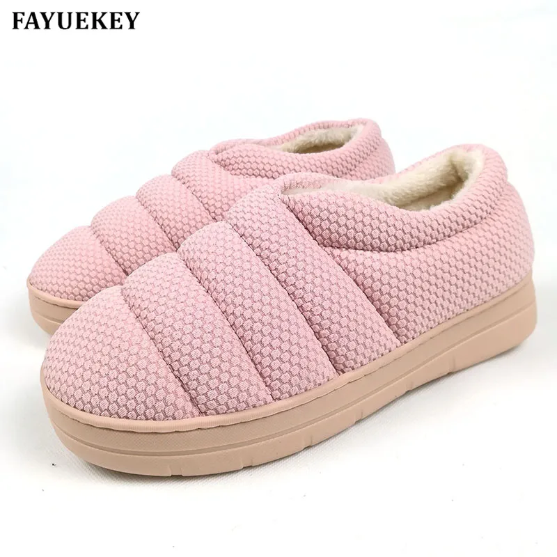 

FAYUEKEY Winter Caterpillar Cotton Plush Home Slippers Women Indoor\Floor Outdoor Thicken Girls Warm Slippers Flat Shoes
