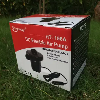 

2017 Car Automobile Electric Air Pump for Cars inflatable boats Floating mattress Inflator Defator Car cigarette lighter Pump DC