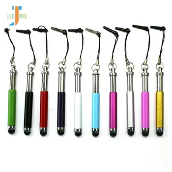 

3000pcs/lot Bullet Retractable Stylus Capacitive Touch Pen for Iphone Ipad for Android Mobile Phones Tablet PC Wholesale