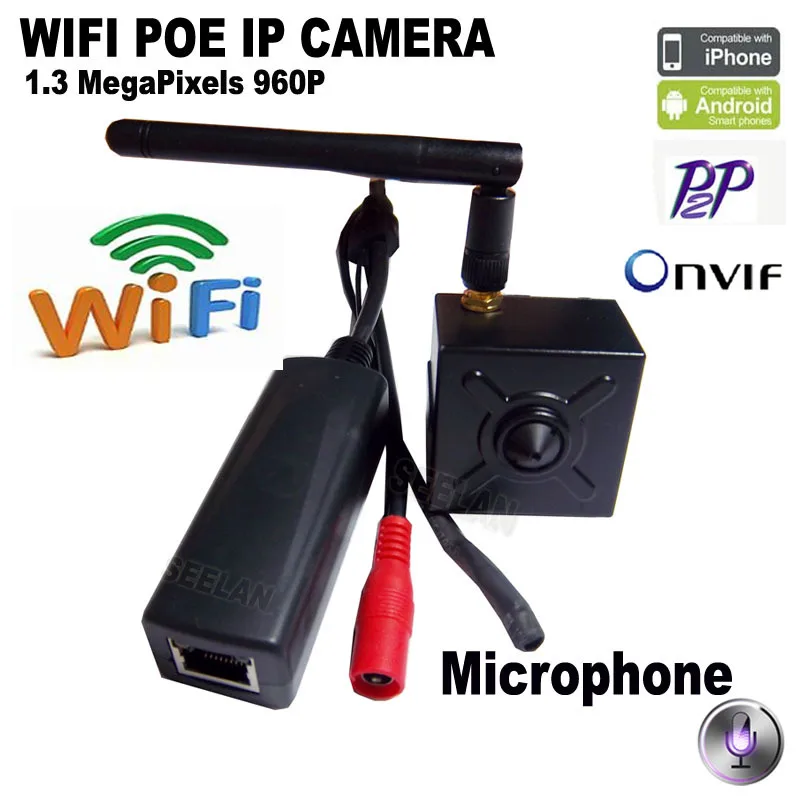 Hqcam аудио 960 P мини POE IP Камера Wi-Fi IP Камера POE Камера мини видеонаблюдения securiy Камера металла Корпус indoor главная видеонаблюдения