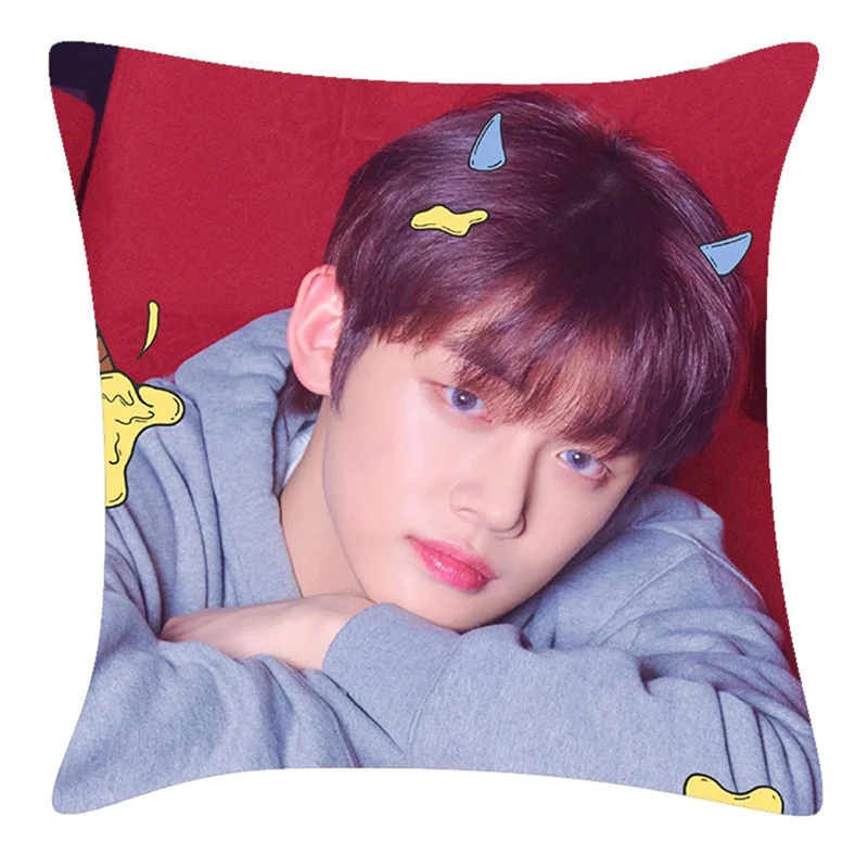 

1Piece TXT Pillowcase Decorations For Home Double Sides Pillow Cover Wedding Party Supplies conejo de pascua