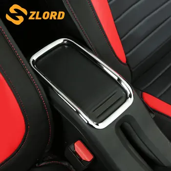 

Zlord Car-styling Car Armrest Box Sticker for Peugeot 2008 2014 2015 2016 2017 2018 ABS Chrome Interior Storage Box Handle Trim