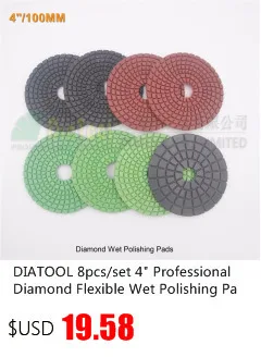 SHDIATOOL 10pk Dia100mm/4 "грит 800 # алмазные гибкие Мокрый Полировальником камень шлифовальный диск Гранит Мрамор Керамика полировки, диск