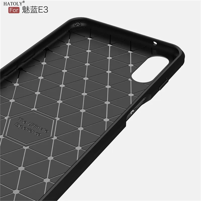 Чехол HATOLY для Meizu E3 мягкий резиновый чехол из углеродного волокна Meilan чехлы