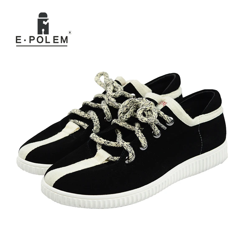 Superior Mocassins Sapatos Estilo De Khaki Preto Parte 2017 Moda E Ocasional Novo Retro Lace up Baixa Couro Escavar T5w5XqzEx