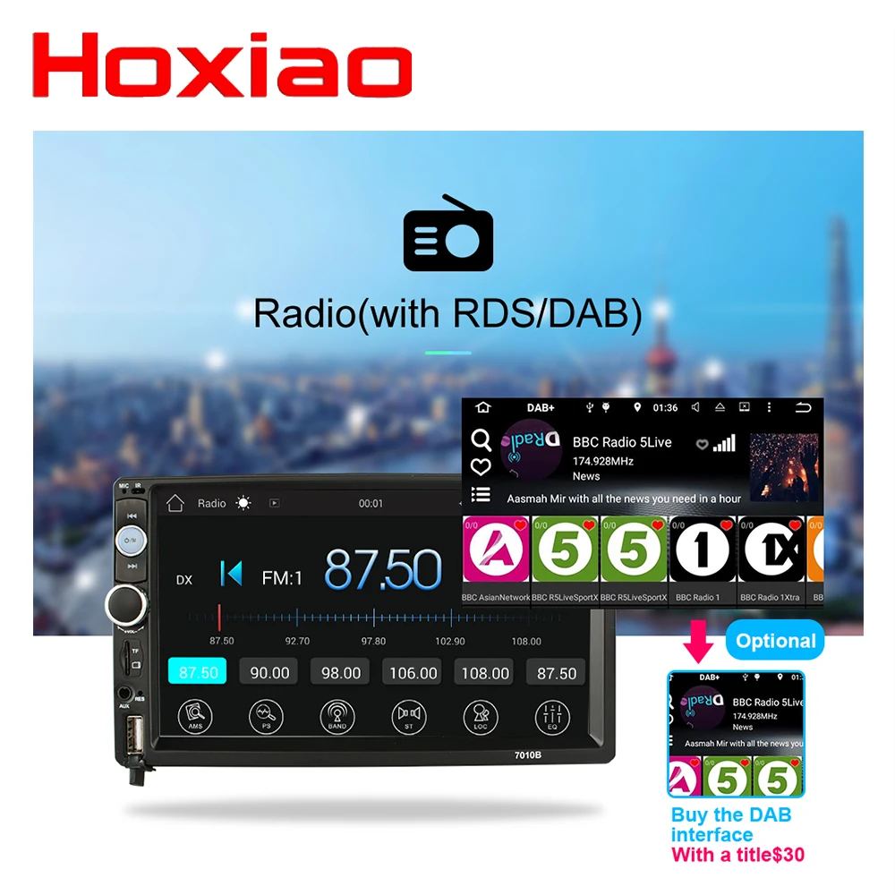 2 DIN Android автомобильное радио стерео GPS навигация Bluetooth USB SD без dvd Din сенсорный