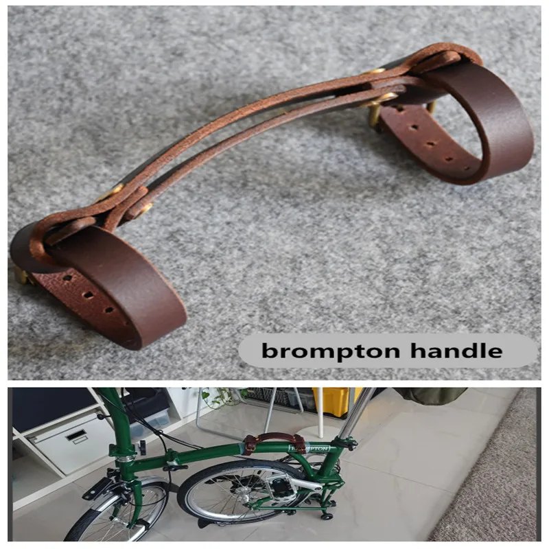 Складная велосипедная кожаная ручка 2 цвета для brompton carry ith рама ленточный фильтр
