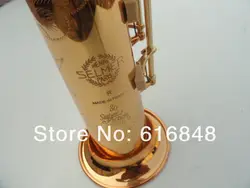 Selma 802 B плоские прямые трубы сопрано саксофон музыкальный инструмент золотой лак латунь Sax жемчуг Кнопка с случае мундштук
