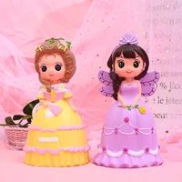 Home Decor Bedroom Cute Cartoon Princess Piggy Bank Unicorn Doll Coin Box for Money Safe Saving Bank Kid Baby Girl Birthday Gift 2