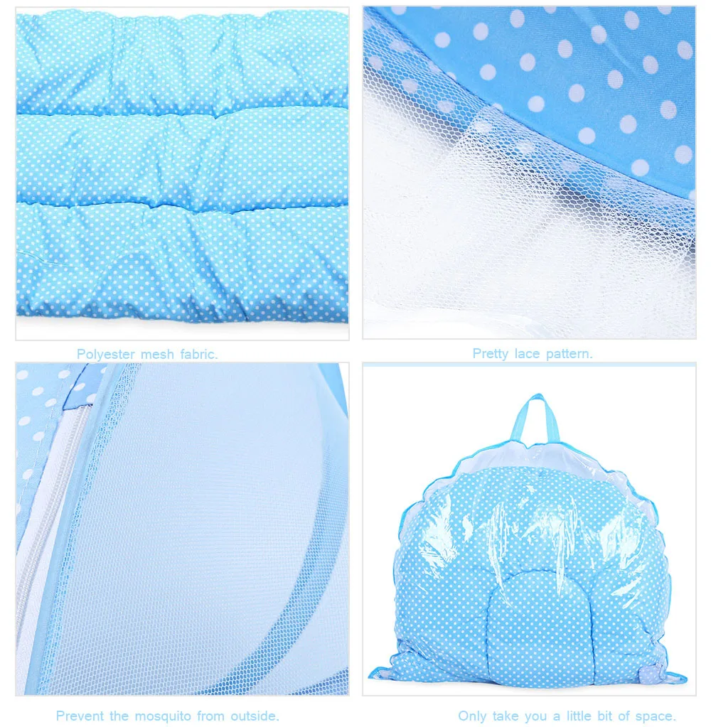 4 шт. переносная детская кроватка сетчатые комплекты с москитной сеткой удобная детская герметичная москитная сетка мат складная кроватка