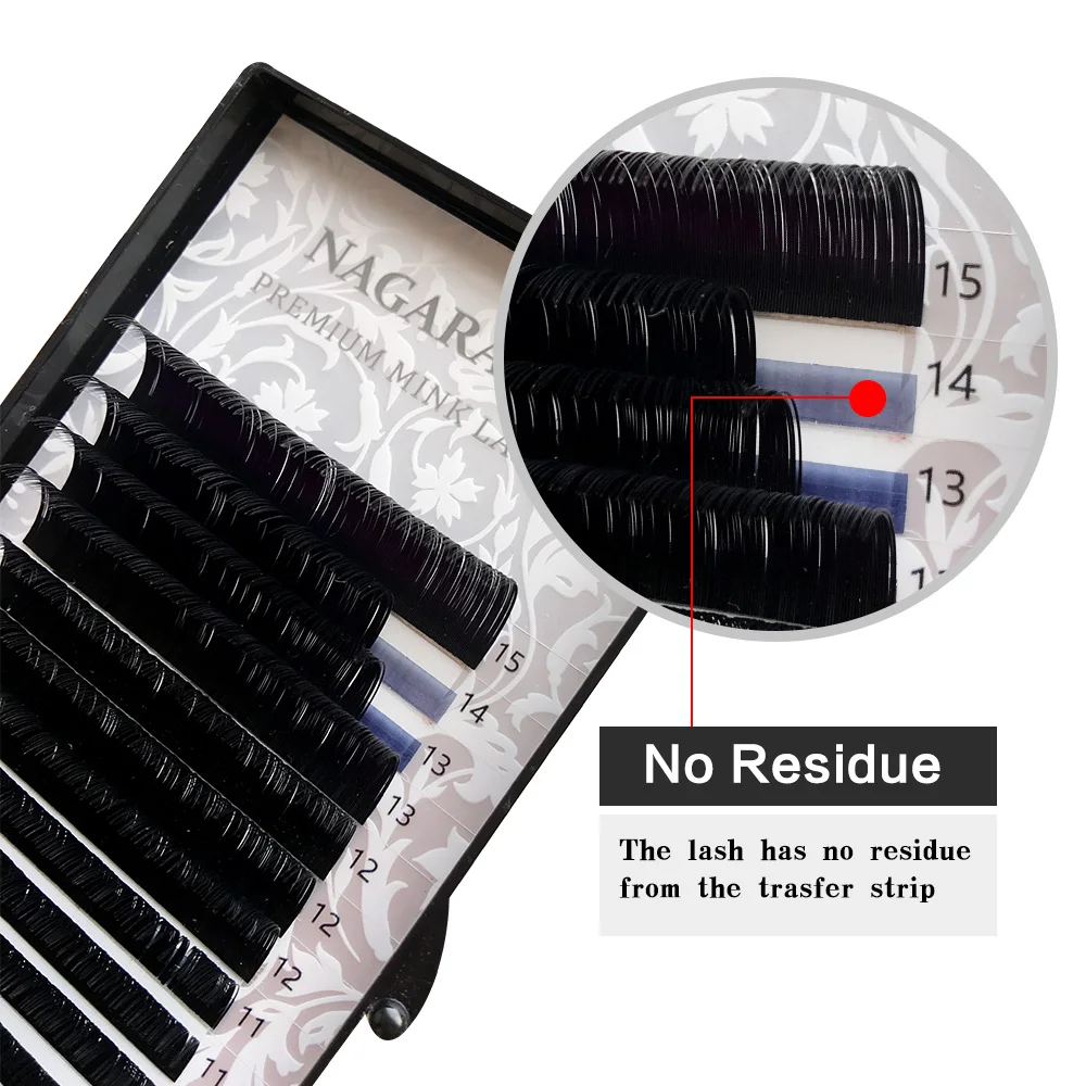 NAGARAKU 16rows 7~25mm mix premium natural synthetic mink individual eyelash extension maquiagem cilios makeup tool 5