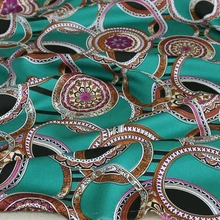 Винтажное платье с рисунком, материал: мягкий креп-сатин, шармез, Стрейчевые ткани, Имитирующие Шелк