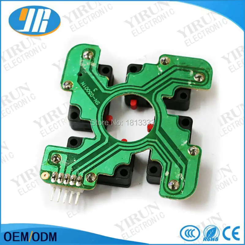 

1 pcs free shipping Arcade joystick PCB with Microswitch SANWA type joystick 5 Pin joystick accessories DIY joystick