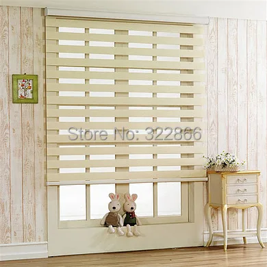 

Free shipping- Zebra blinds rainbow shades roller shades customized size 6 colours