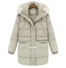 Warm down parkas winter Women long coat Overcoat Jacket