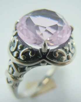 

5.3 CT pink Carving a classic Contracted antique silver The pattern character Girlfriends ring