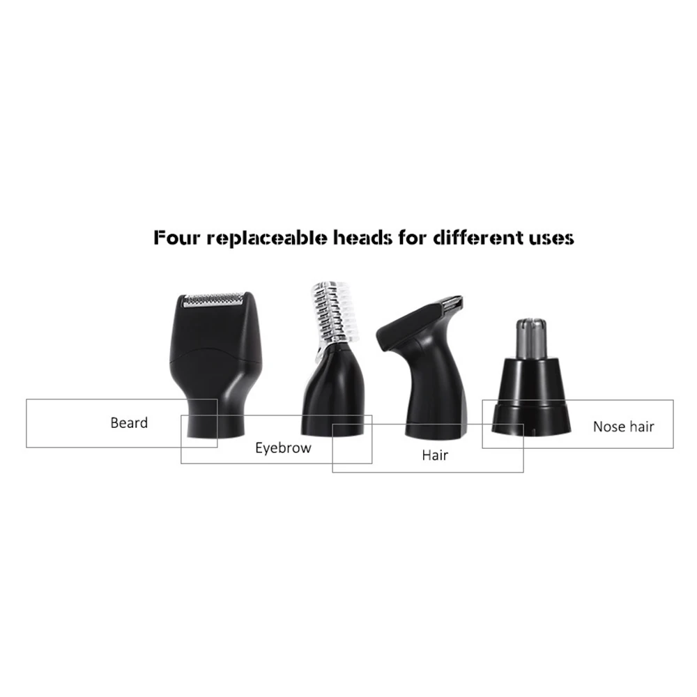 4 in 1 Rechargeable nose hair trimmer for men trimer ear face eyebrow nose hair removal eyebrow Trimmer for nose Wireless