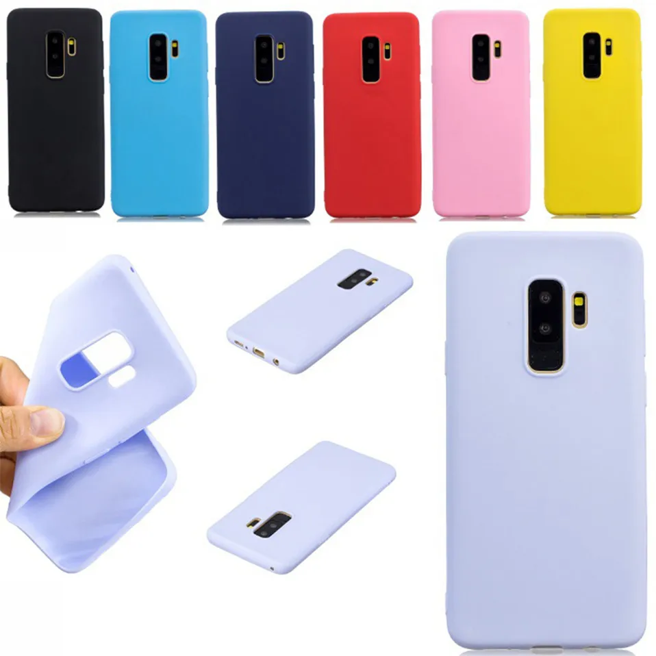 Candy Macaron Color Case For Samsung S6 S7 Edge S8 S9 plus 13