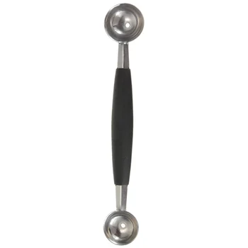 

100% New Double Ended Headed Fruit Icecream Ball Spoon Melon Baller Parisienne Scoop 30mm