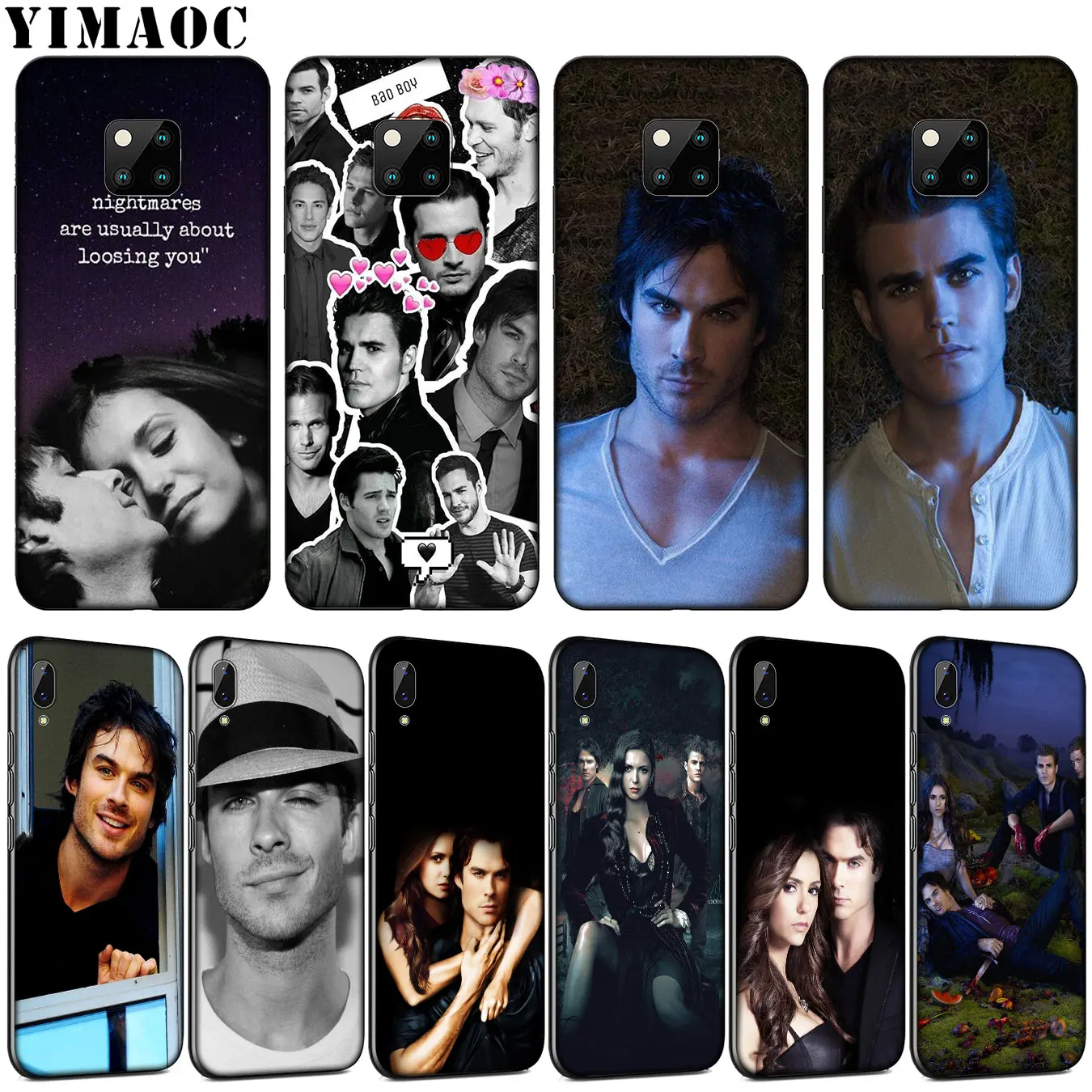 

YIMAOC Vampire Diaries Ian Somerhalder Soft Silicone Phone Case for Huawei Mate 30 20 10 Pro Lite Nova 5I 4 3i 3 2i 2 Lite Cover