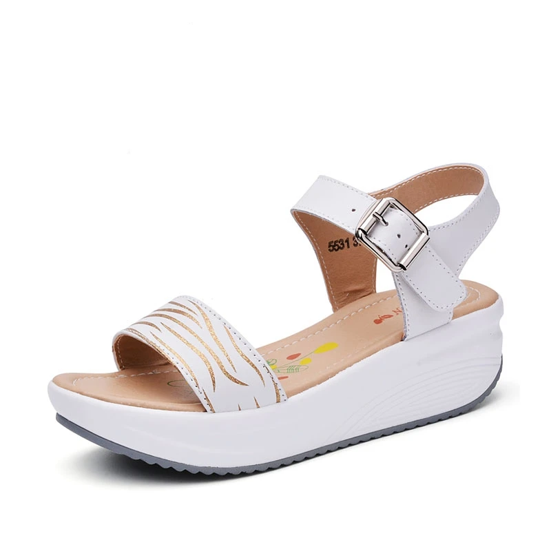 women's rubber wedge sandals