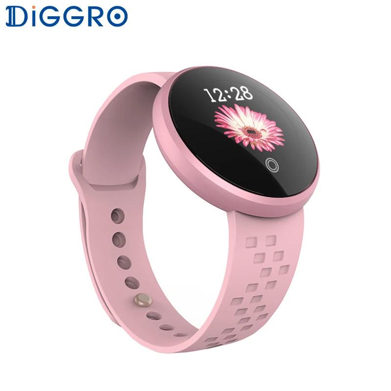 

Diggro Smart Watch Fashion Women Digital Watch Waterproof Period Reminder Tracker Heart Rate Monitor Colories Step Beauty B36