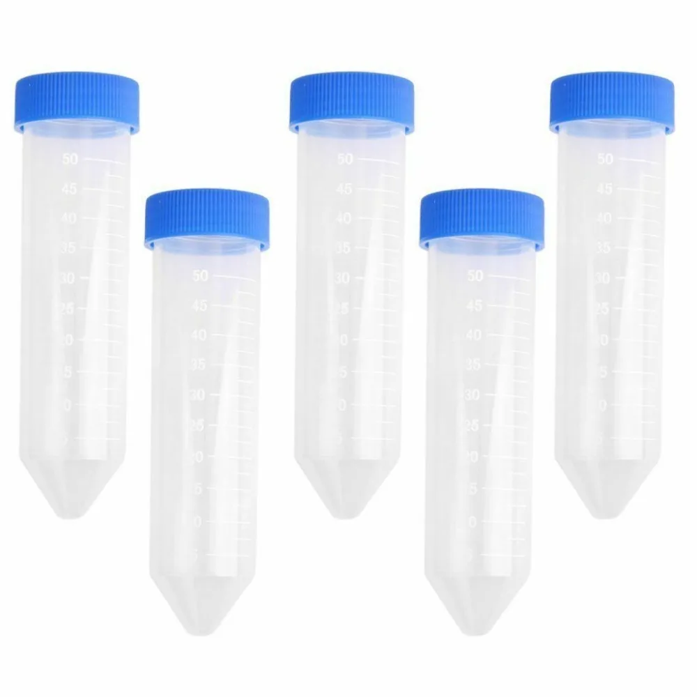 

50 pcs 50ml plastic measuring cylinder centrifuge tubes laboratory test