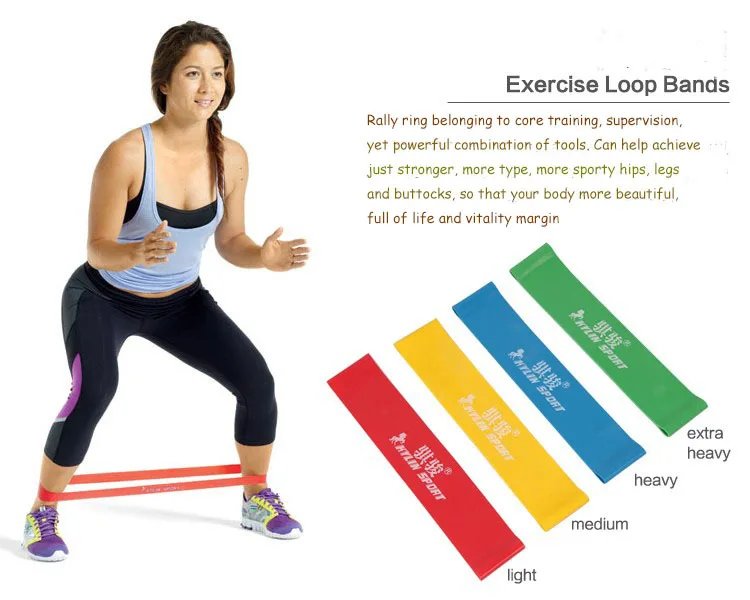 Wholesale New 4psc/lot 4 Levels Available Pull Up Assist Bands Crossfit Exercise Body Ankle Fitness Resistance Loop Band
