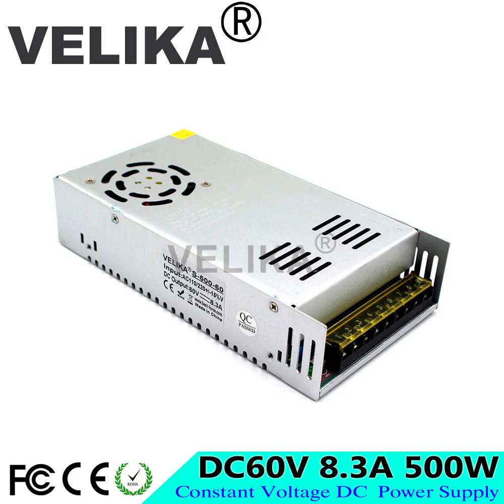 Импульсный источник питания DC12V 13,8 V 15 V 18 V 24 V 27 V 28 V 30 V 32 V 36 V 42 V 48 V 60 V 500 W светодиодный трансформатор драйвера AC 110 V 220 V DC SMPS