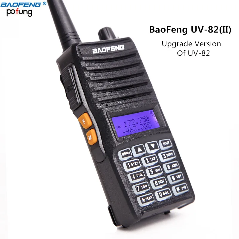 Baofeng UV-82 (II) правда 8 Вт Мощность ful обновление UV-82 Tri-Мощность 8 Вт/4 Вт/1 Вт двойной band 136-174/400-520 мГц 10 км двухстороннее радиолюбителей