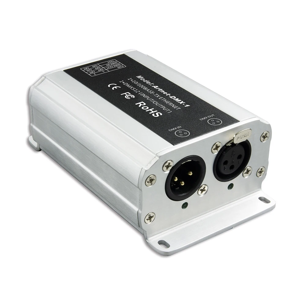 US $117.17 New ArtNet To DMX Converter512 Channels Output Artnet To DMX512 Signal Converter RJ45XLR3 12V Power Adapter