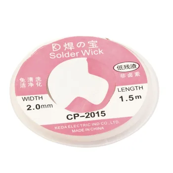 

1 pcs CP-2015 2.0mm Desoldering Braid Soldering Remover Wick Accessory 0.75m High Quality