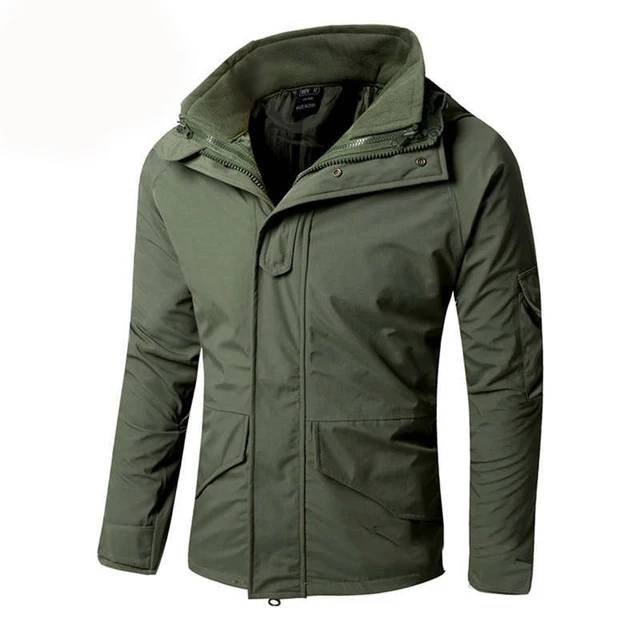 Military Hunting Winter Jacket Men Tactical Combat Coat Militar Waterproof Windbreaker Jacket Casaco Masculino Jackets Men - Цвет: Olive Drab