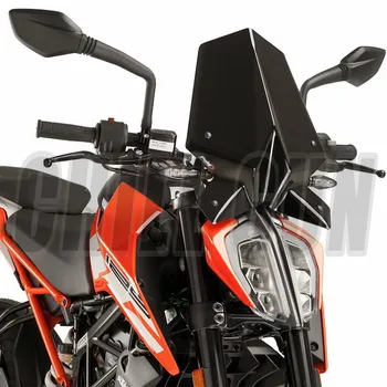 

Motorcycle New Sports WindScreen Windshield Wind Deflector Visor Viser Fits For KTM Duke 1290 2018 Duke-1290 18' Double Bubble