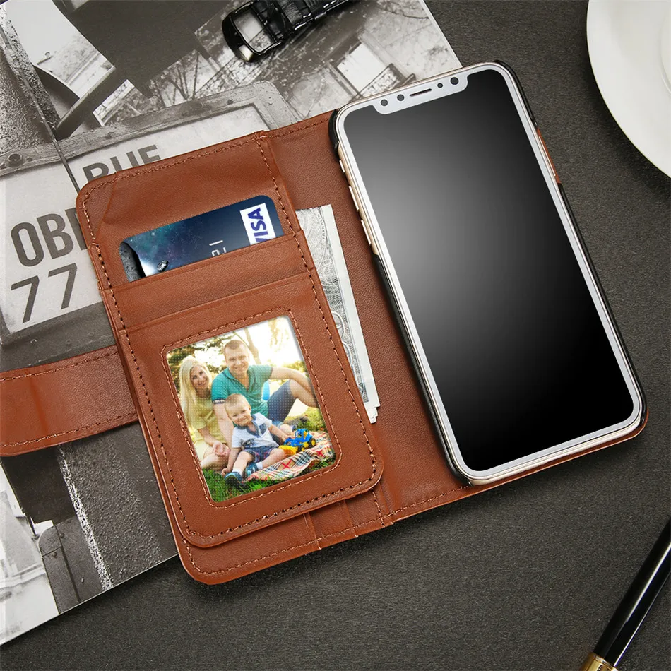 DOEES Foldable Leather Flip Wallet Case For iPhone X 10 Bag Case Vintage Business Card Cash Slot Smooth Touch Cover For iPhoneX (26)