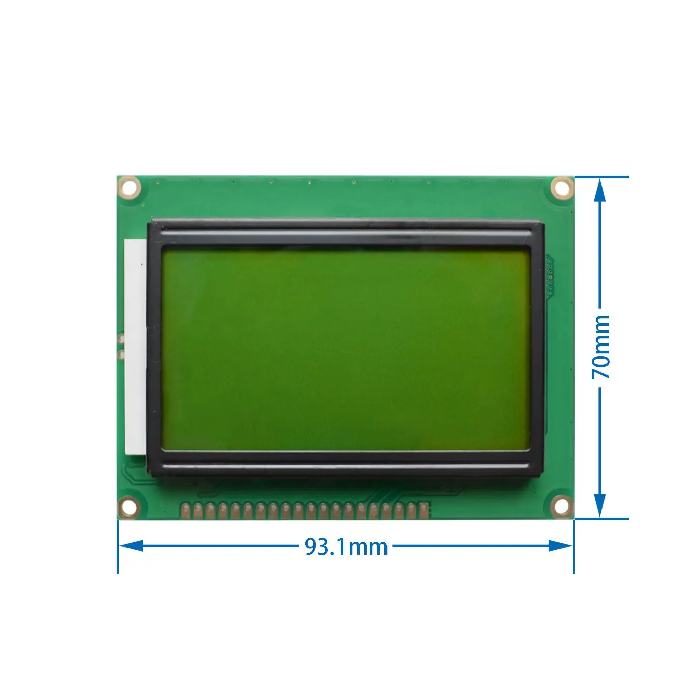 ЖК-дисплей доска желто-зеленый экран 12864 128X64 5V Синий Экран дисплей ST7920 ЖК-дисплей модуль для arduino