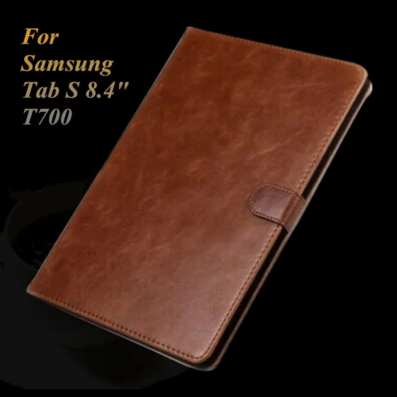

For Samsung Galaxy Tab S 8.4" T700 T705 Leather Case Smart Cover Flip Magnetic Wallet Book Cover Tablet Stand Case for SM-T700
